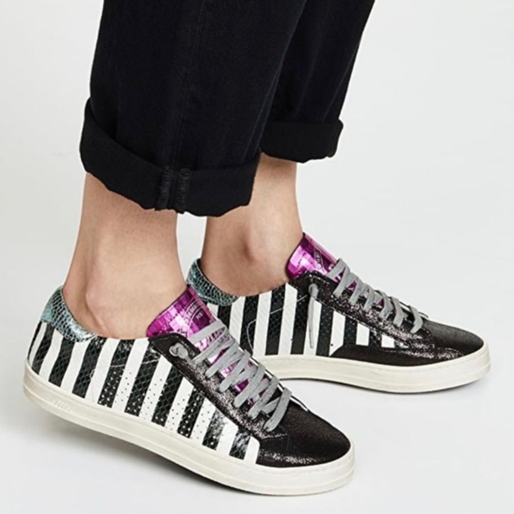 P448 Striped Sneakers Size 39 (9)